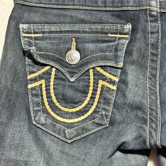True Religion Jeans Skinny Straight Dark Wash Blue Denim Women's 25 - Picture 16 of 16